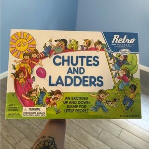 Hasbro Blue and Green Chutes and Ladders Puzzle Game